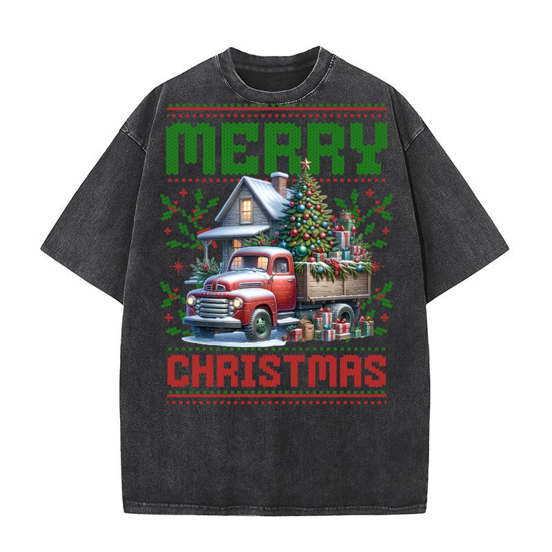 Merry christmas 59 02 Washed T-Shirt