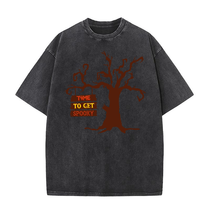 Time to get spooky 5 Washed T-Shirt