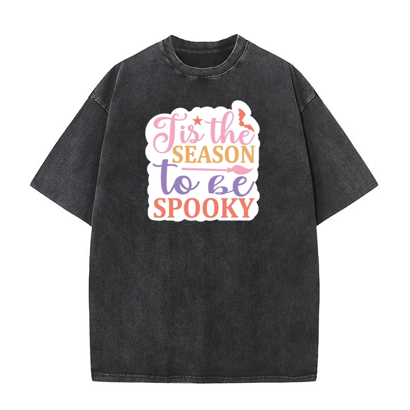 Tis the season to be spooky Washed T-Shirt