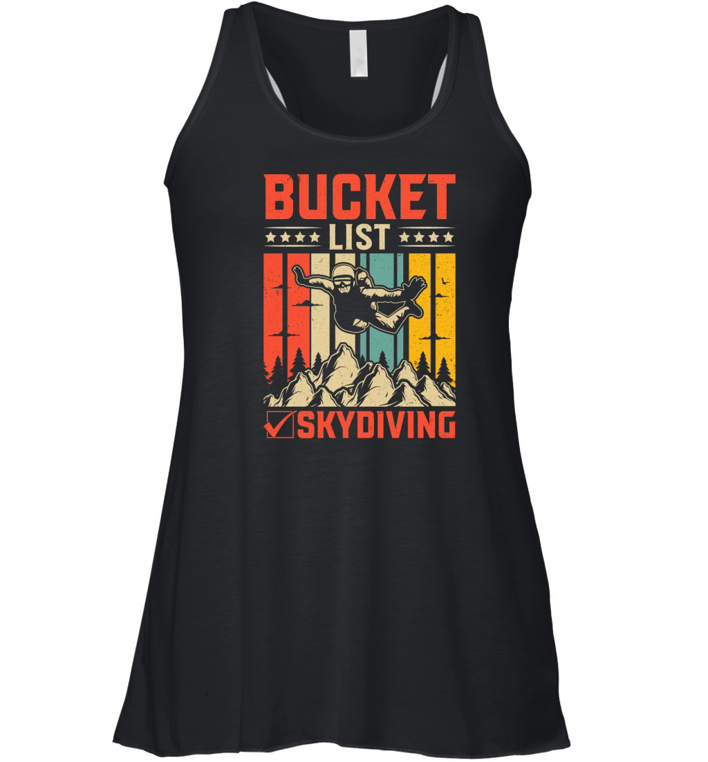 Bucket list skydiving 07 Women's Flowy Tank Top