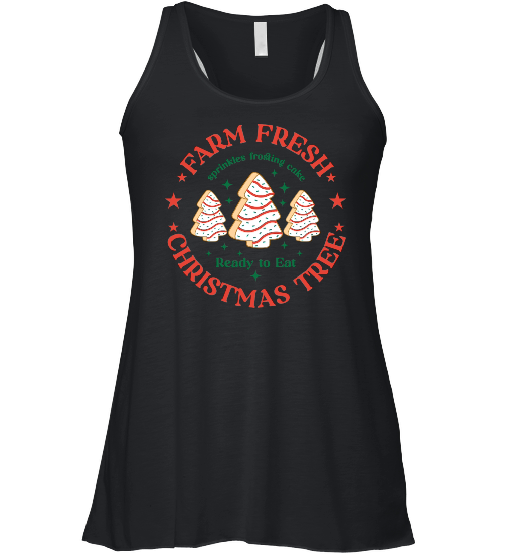 Farm Fresh Christmas Tree Cakes Women's Flowy Tank Top
