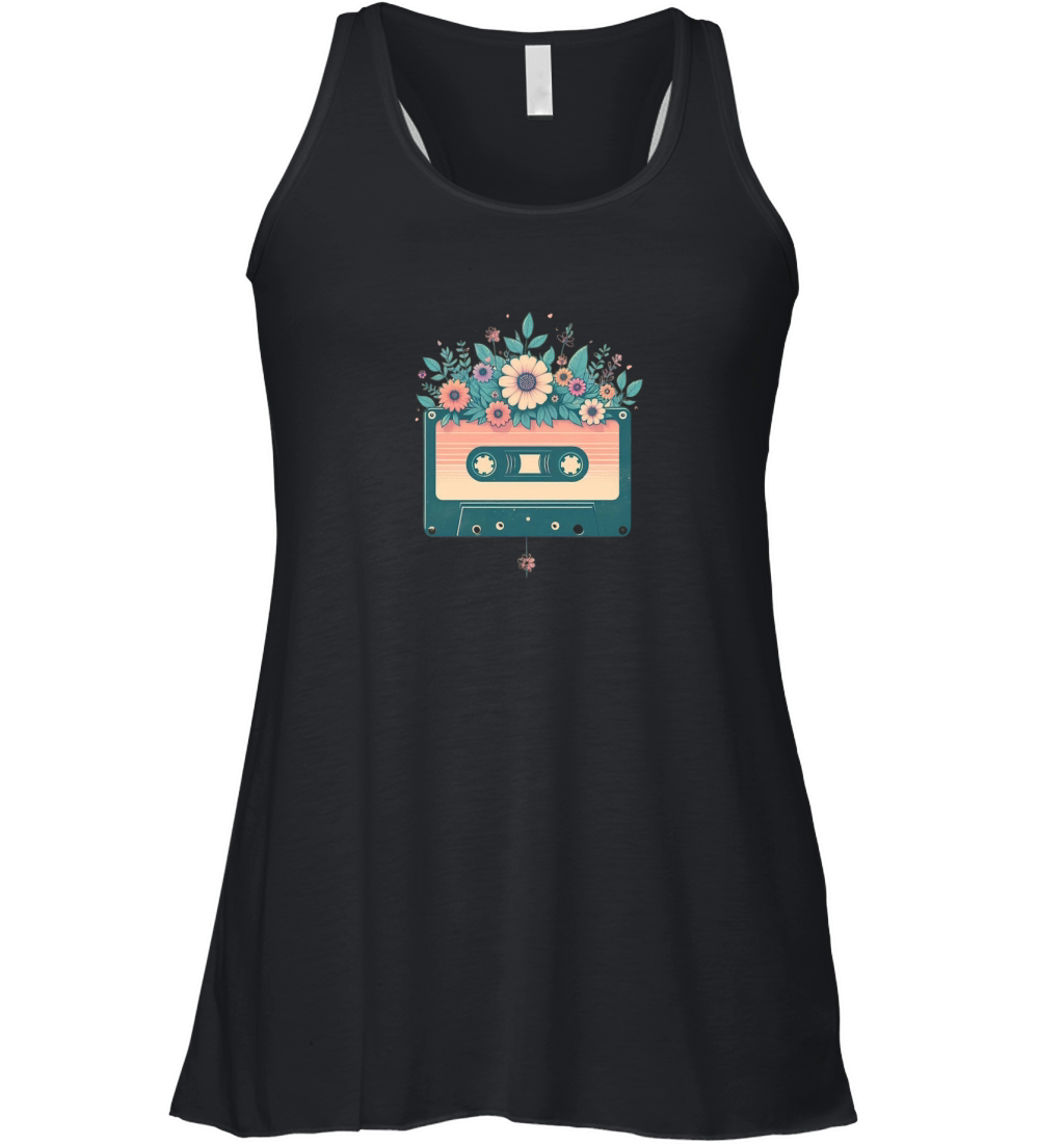 Radio and flowers 02 Women's Flowy Tank Top