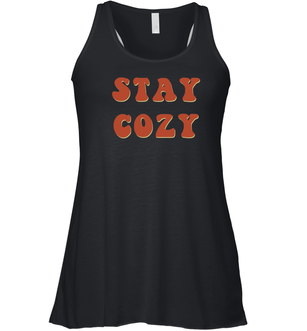 Stay Cozy Retro Red Women's Flowy Tank Top