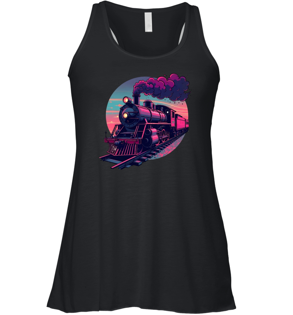 Vintage Steam Train 1 Women's Flowy Tank Top