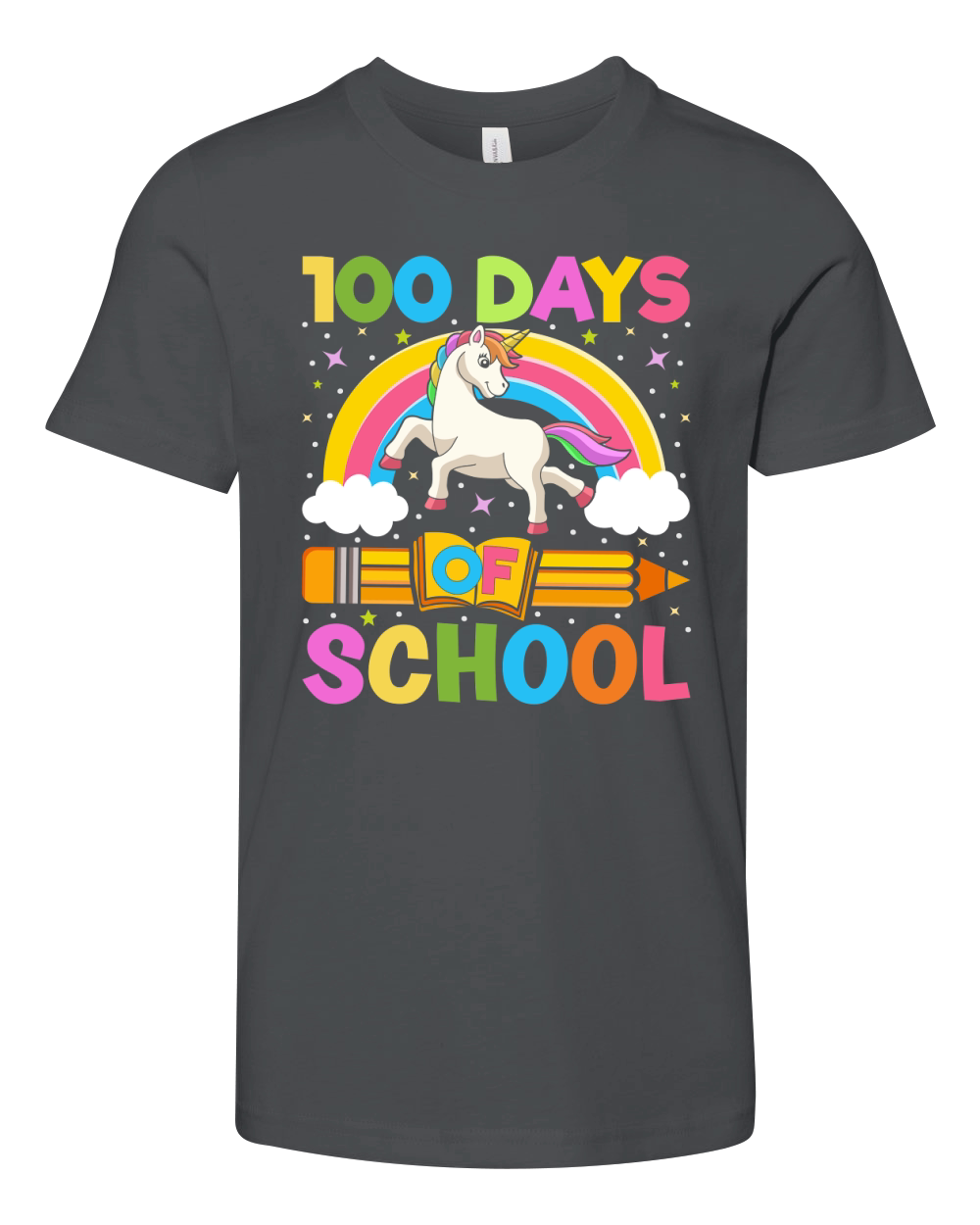 100 Days of School 4 02 Youth Unisex Jersey Tee