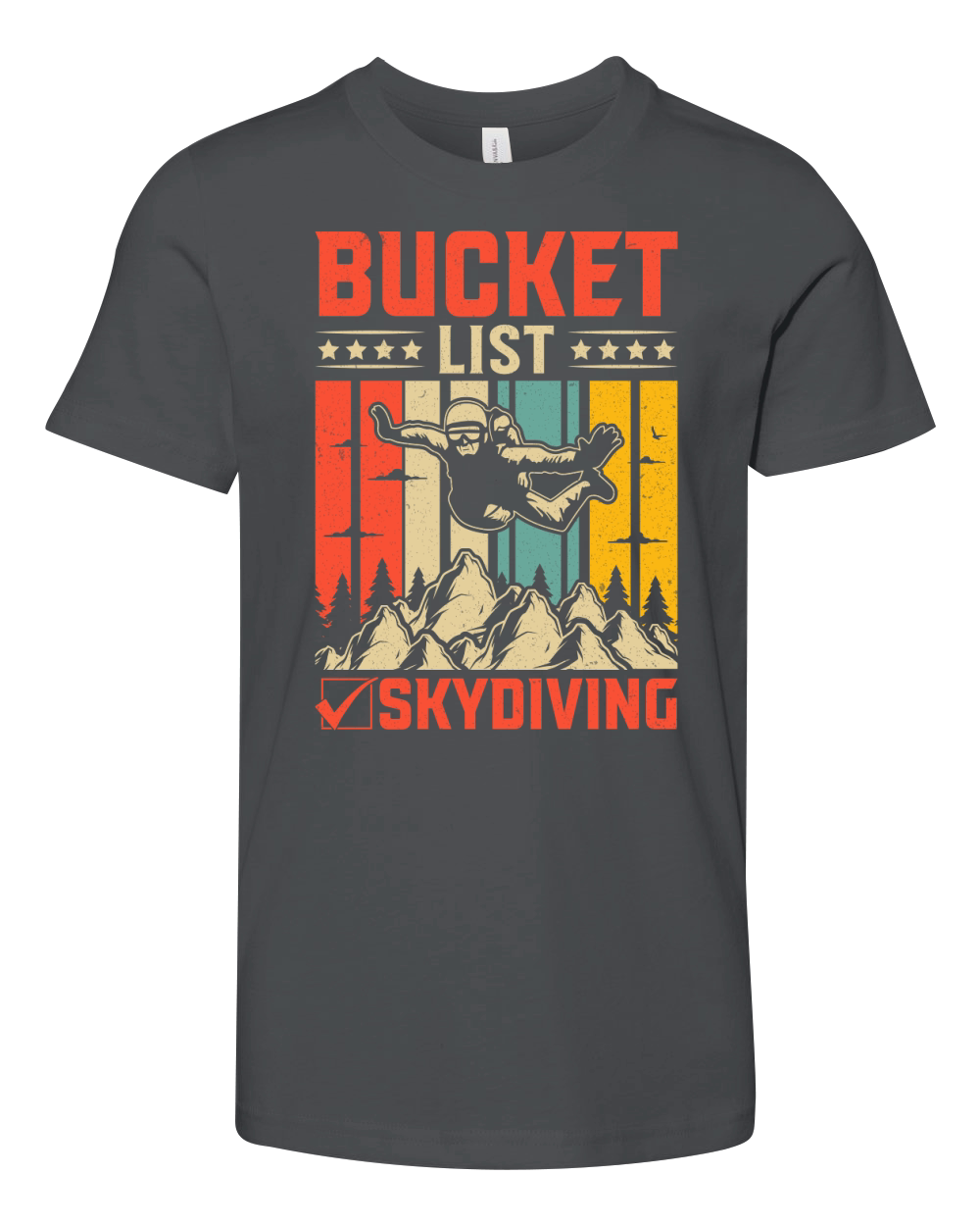 Bucket list skydiving 07 Youth Unisex Jersey Tee