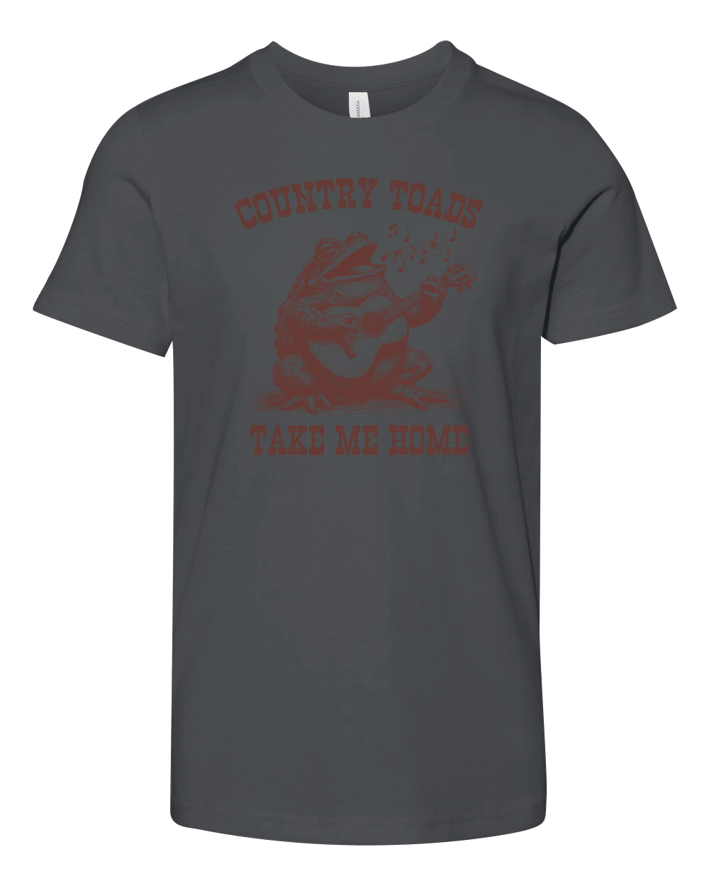 Country Toads Take Me Home L Brown Youth Unisex Jersey Tee