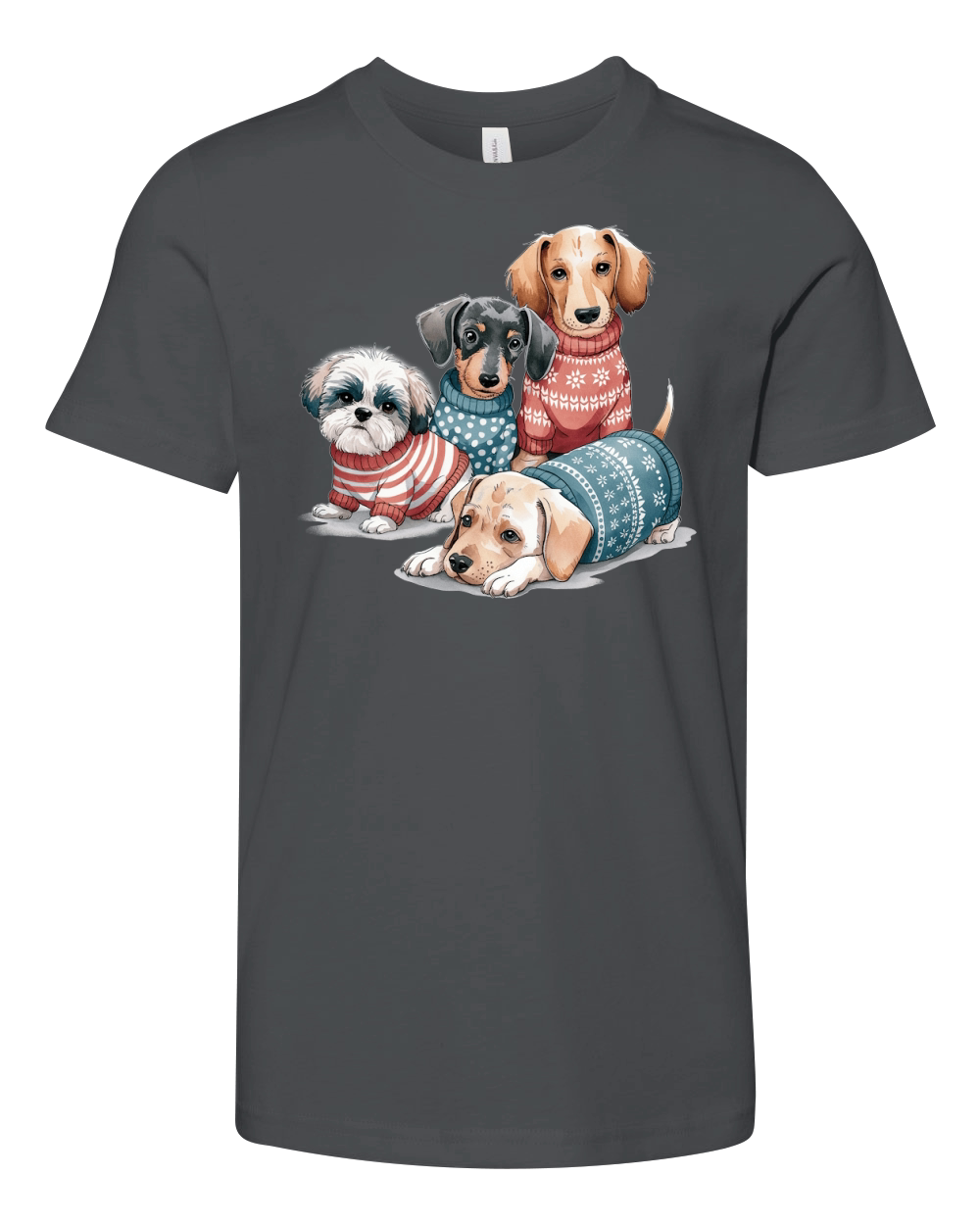 Dog Watercolor Bundle Youth Unisex Jersey Tee