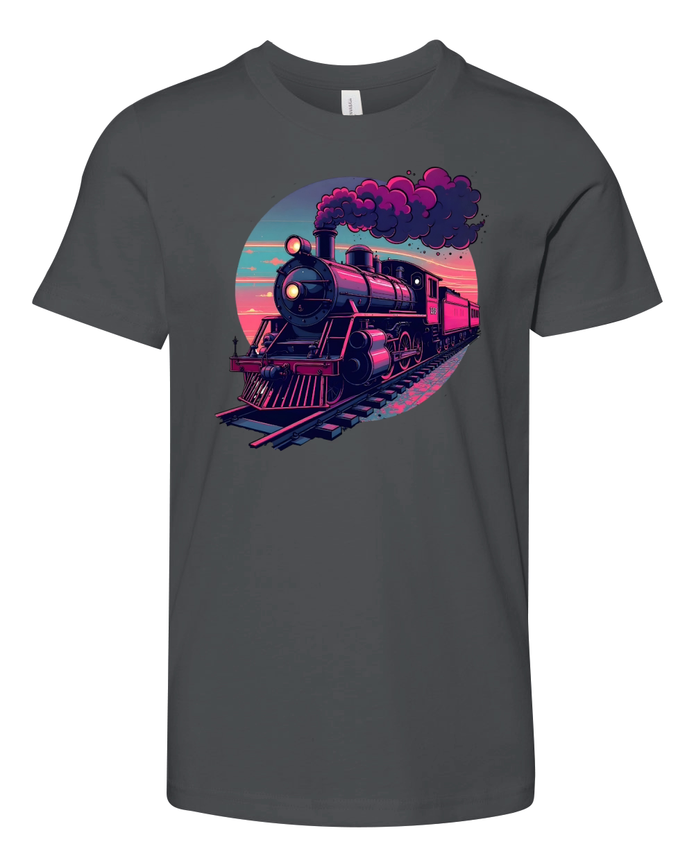 Vintage Steam Train 1 Youth Unisex Jersey Tee