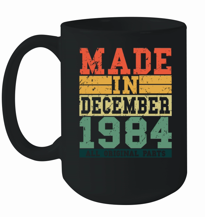 1984 Birthday December Vintage Saying Ceramic Mug