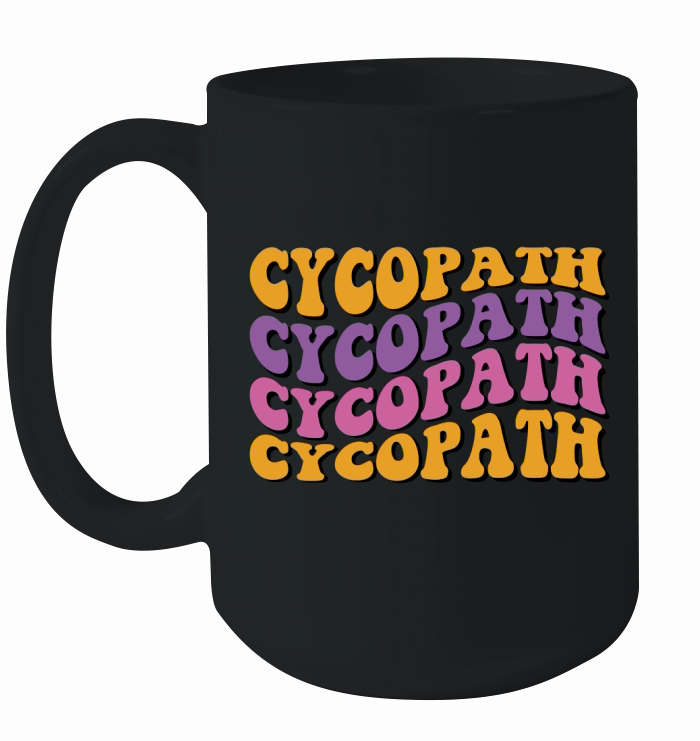 Cycopath Retro Groovy Vintage Ceramic Mug