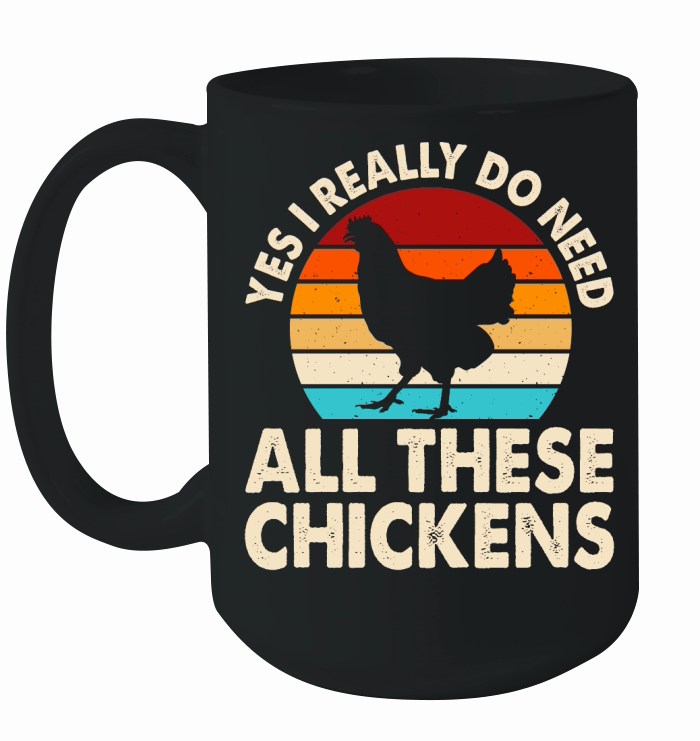 Funny Hen Farmer Chicken Ceramic Mug