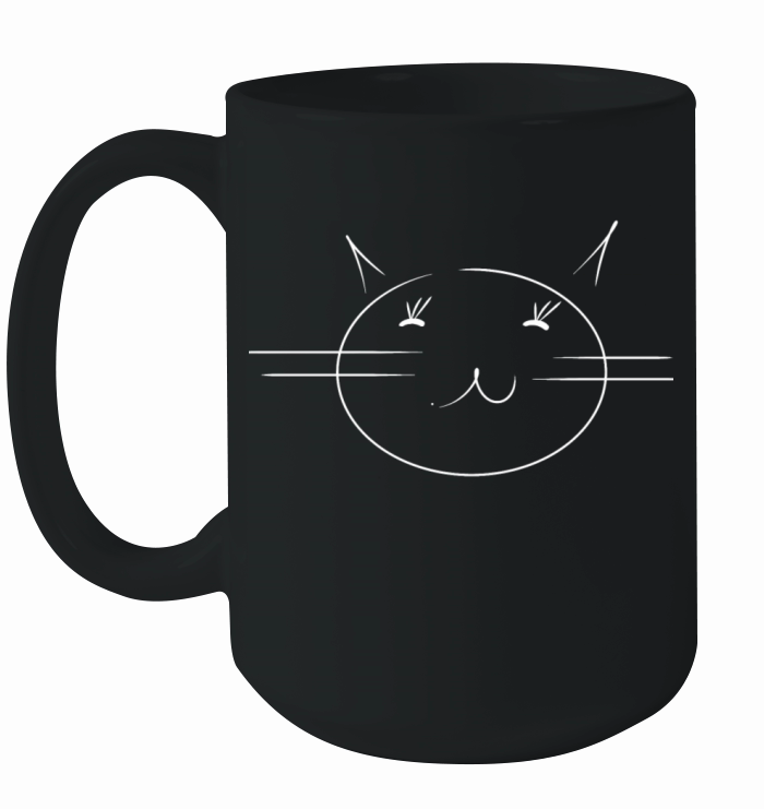 Happy cat basic shape Ceramic Mug