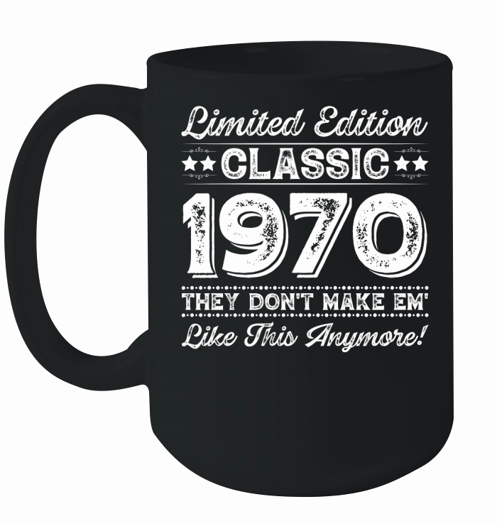 Limited Edition Classic 1970 Birthday (2) Ceramic Mug