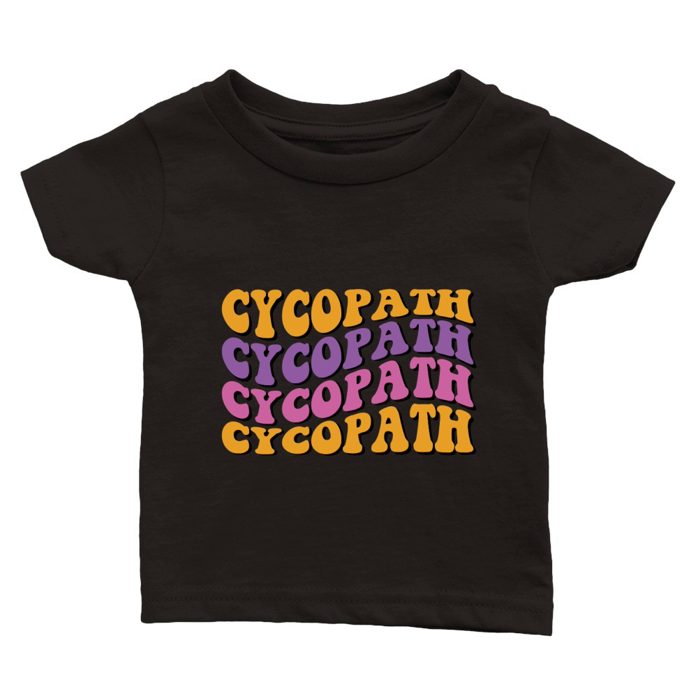 Cycopath Retro Groovy Vintage Classic Baby Crewneck T-shirt