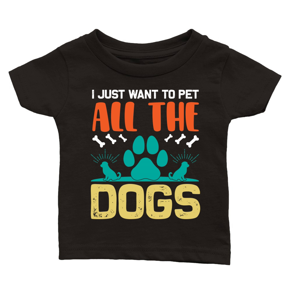 I just want to pet all the dog 02 Classic Baby Crewneck T-shirt