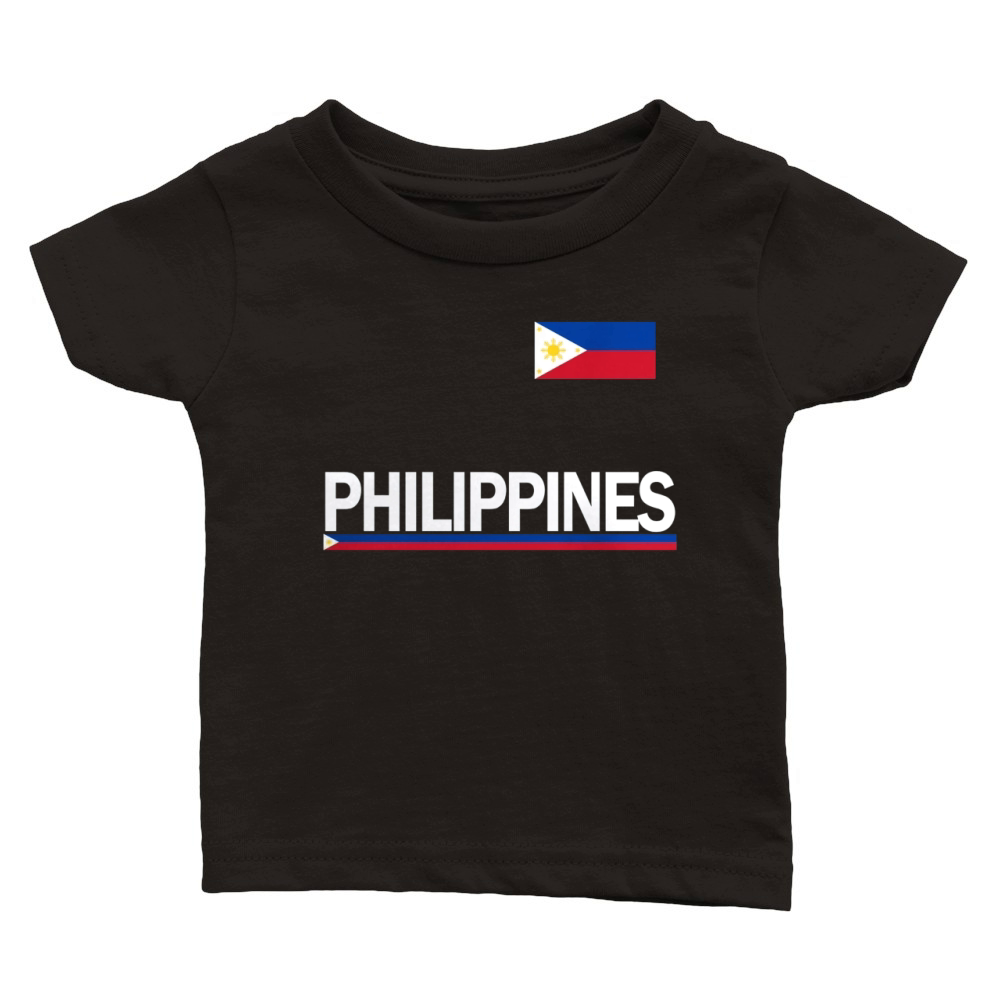 Philippines Flag Sports Jersey Filipino Shirt Classic Baby Crewneck T-shirt