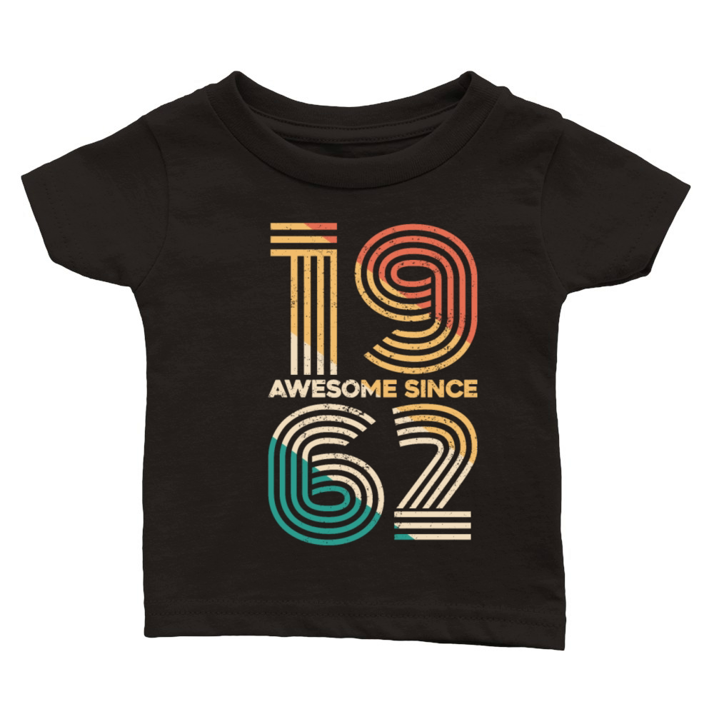 Vintage 1962 - 60 years old - 60th birthday gift Classic Baby Crewneck T-shirt