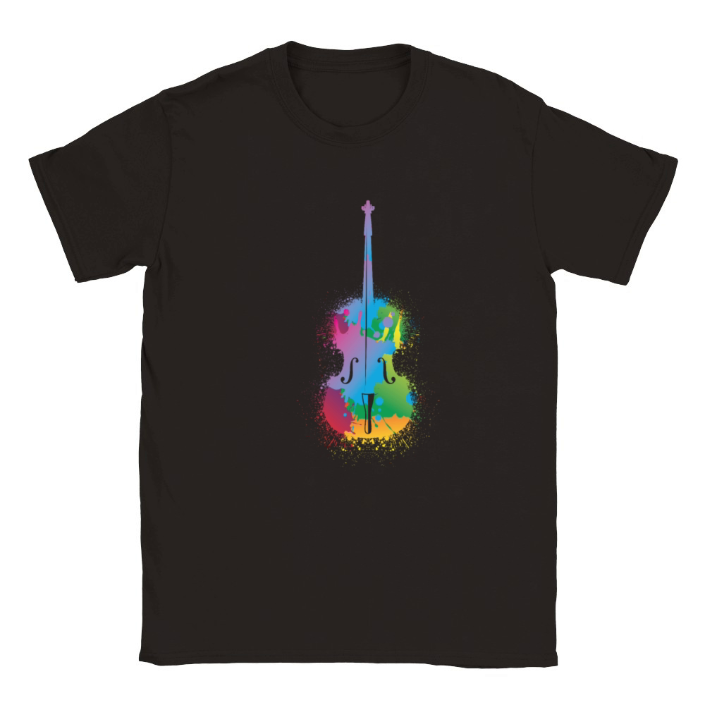 Colorful Cello Retro Music Lover Cellist Classic Kids Crewneck T-shirt