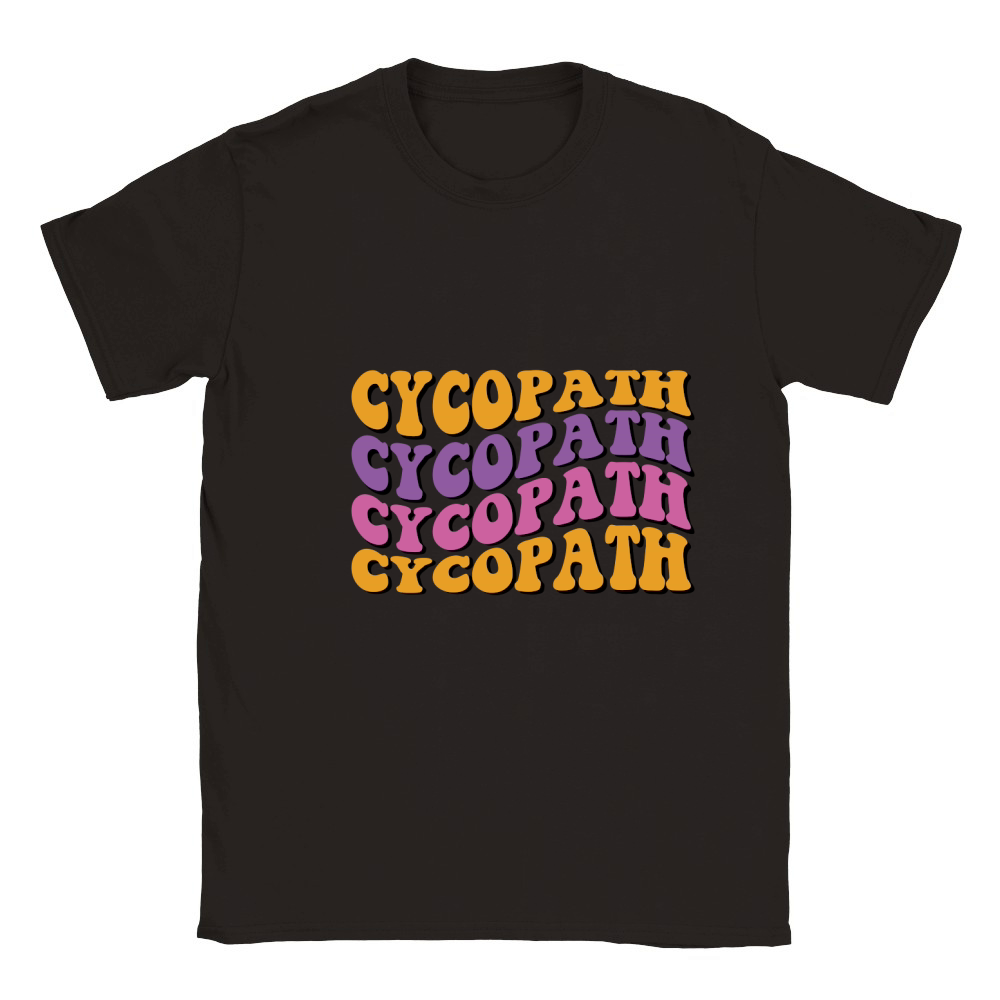 Cycopath Retro Groovy Vintage Classic Kids Crewneck T-shirt