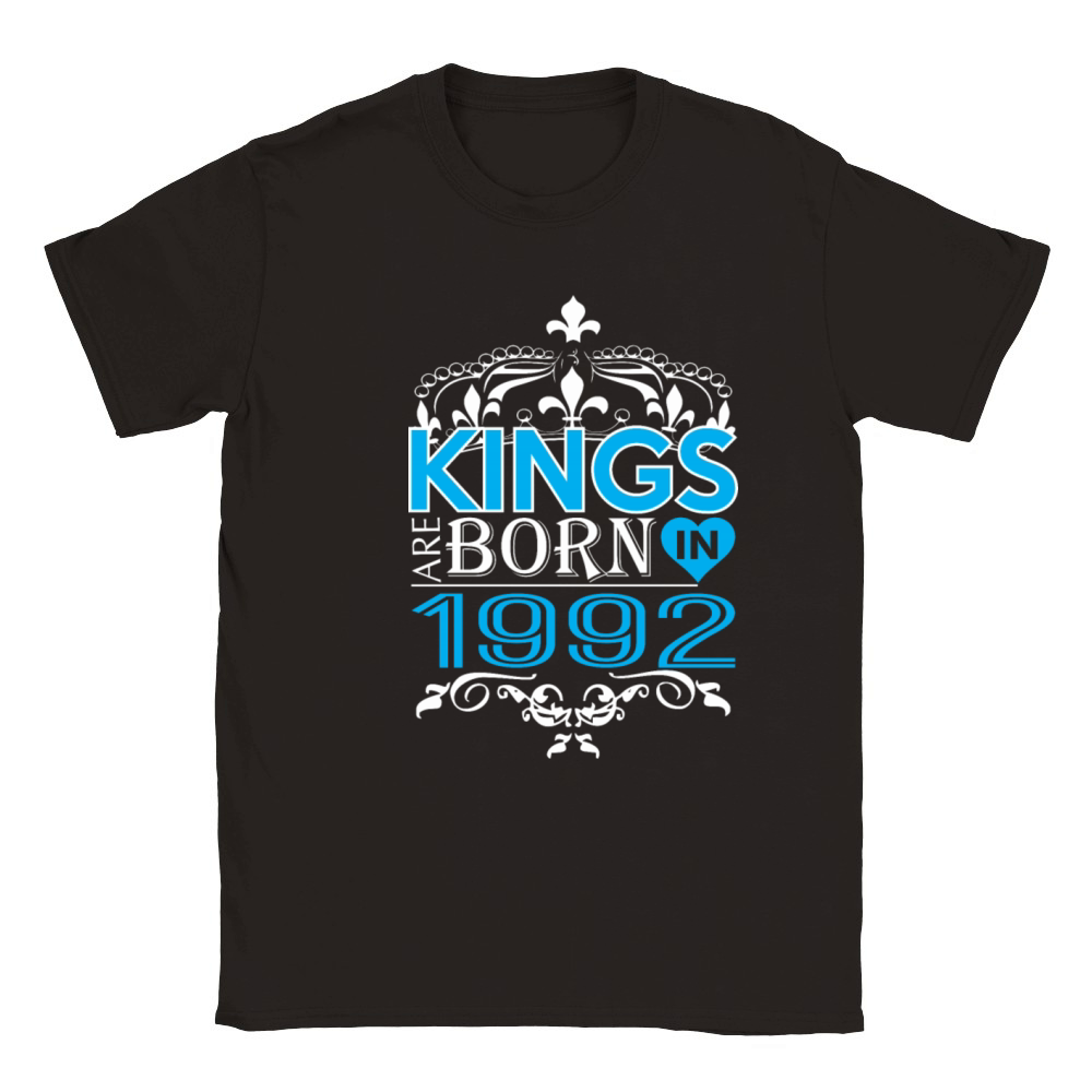 Kings Are Born In 1992 Happy Fathers Day Classic Kids Crewneck T-shirt