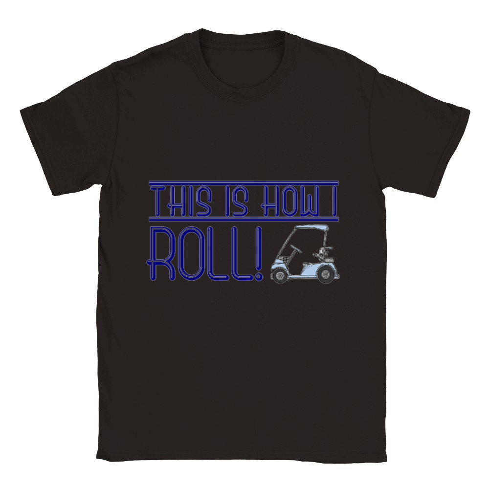 This is How I Roll Golf Cart Classic Kids Crewneck T-shirt
