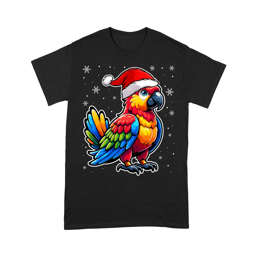 adorable parrot eating ramen wearing santa hat 1 Comfort T-shirt
