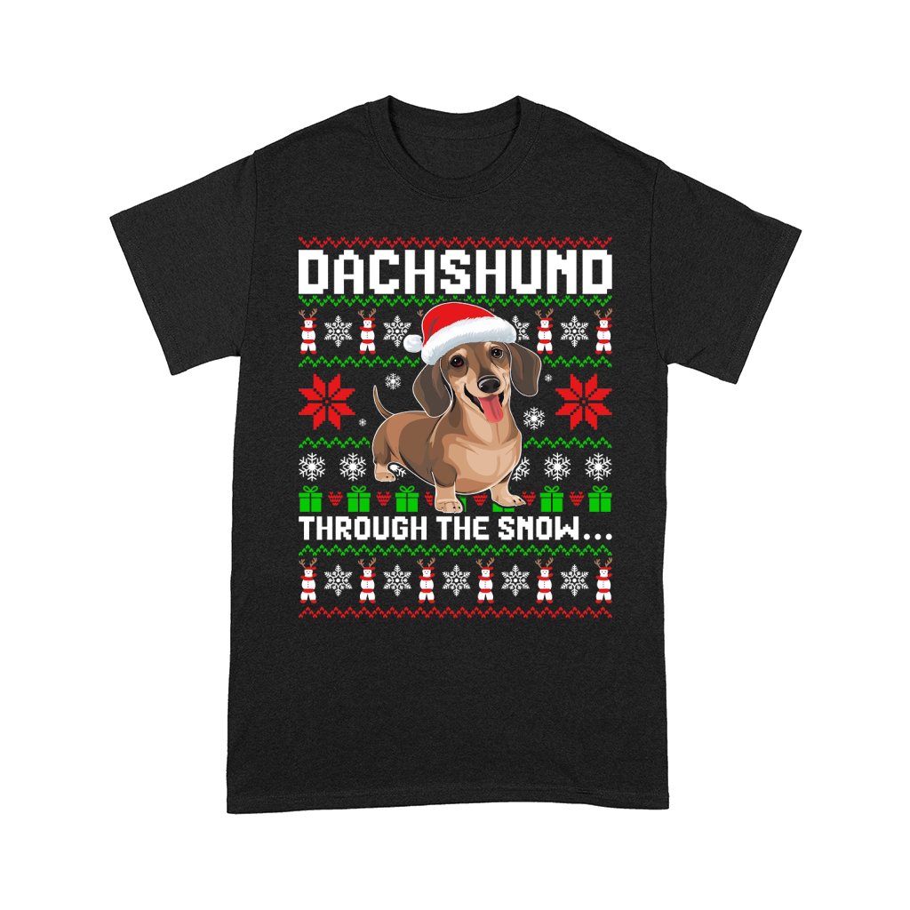 DACHSHUND Through the snow Comfort T-shirt