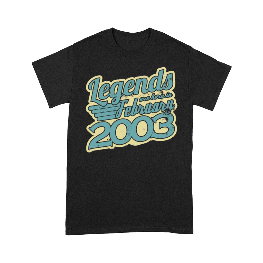 Legends Are Born in February 2003 18 Birthday Comfort T-shirt