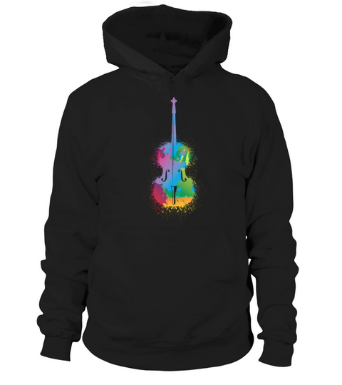 Colorful Cello Retro Music Lover Cellist Hoodie Unisex