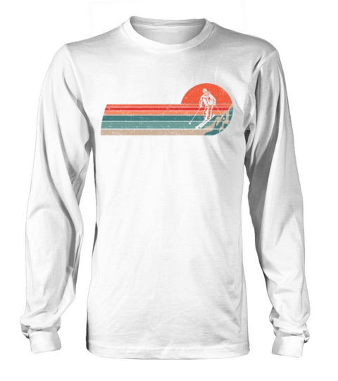 Ski Vintage Skiing Skiers Skier Long sleeved Unisex