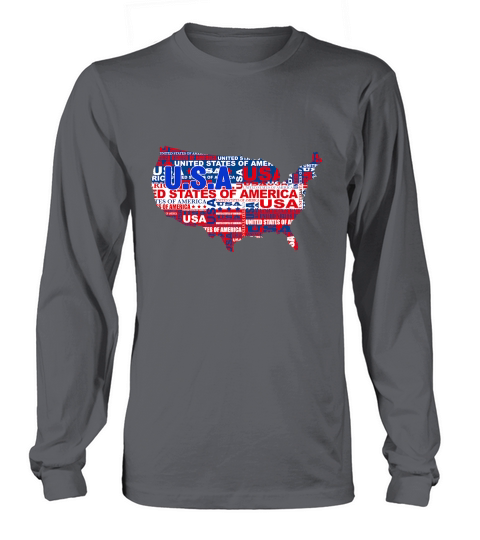 U.S.A america Long sleeved Unisex