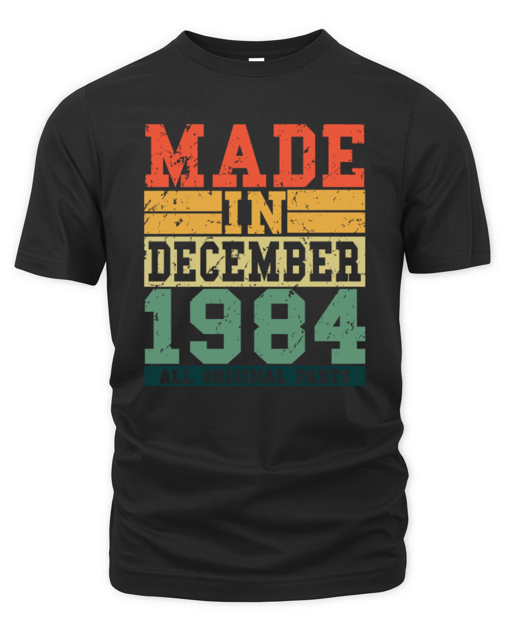1984 Birthday December Vintage Saying Organic Unisex T-shirt