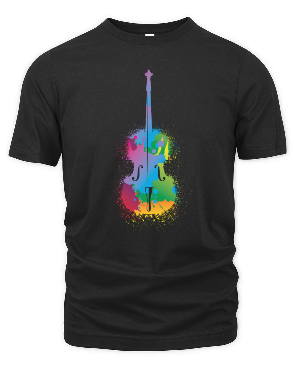 Colorful Cello Retro Music Lover Cellist Organic Unisex T-shirt