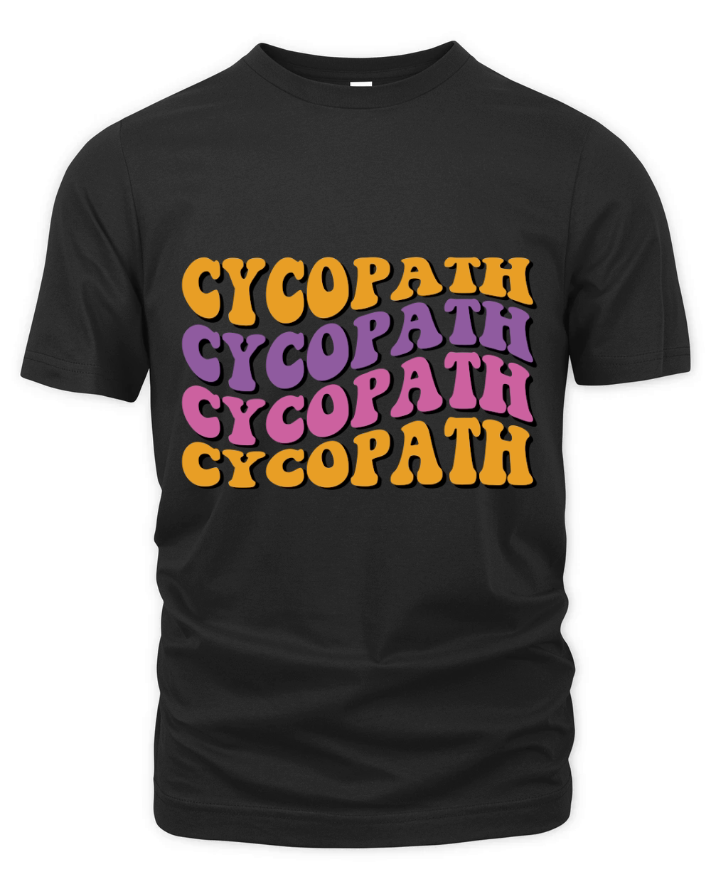 Cycopath Retro Groovy Vintage Organic Unisex T-shirt