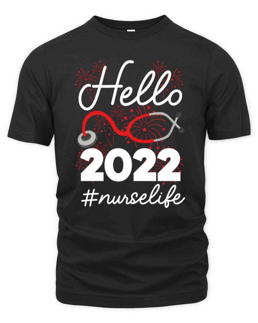 Hello 2022 Nurse Life Happy New Year’s Eve Welcome Organic Unisex T-shirt