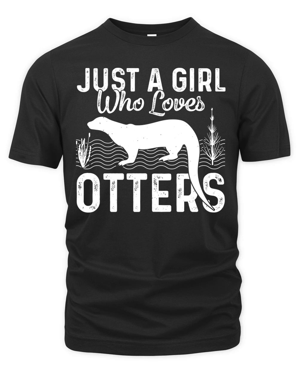 Just A Girl Who Loves Otters (1) Organic Unisex T-shirt