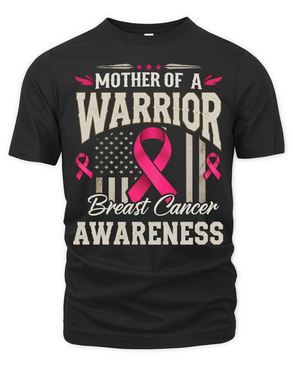 Mother Of A Warrior Breast Cancer Awareness 02 Organic Unisex T-shirt