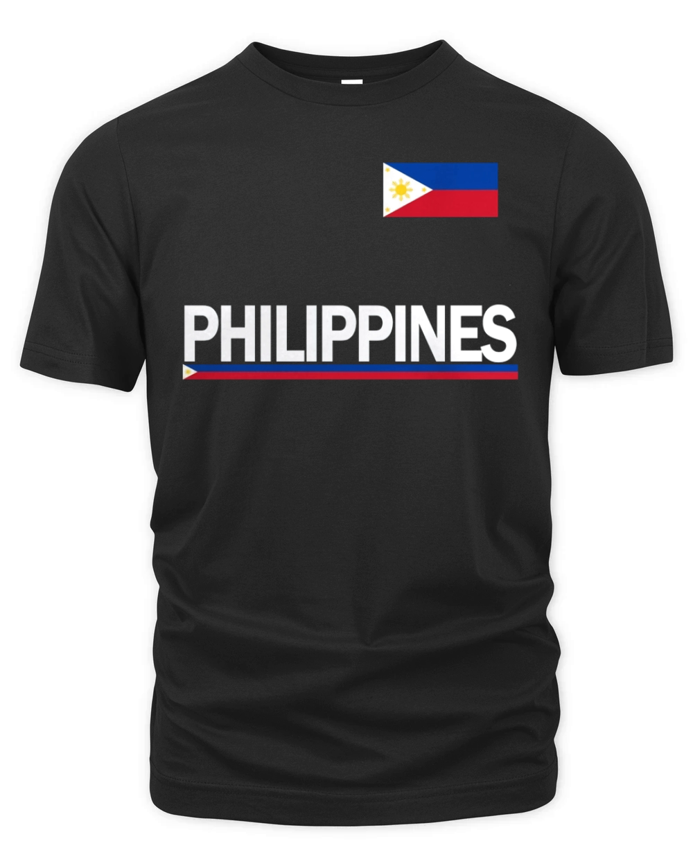Philippines Flag Sports Jersey Filipino Shirt Organic Unisex T-shirt