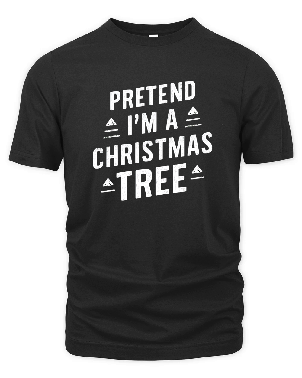 Pretend Im A Christmas Tree Organic Unisex T-shirt