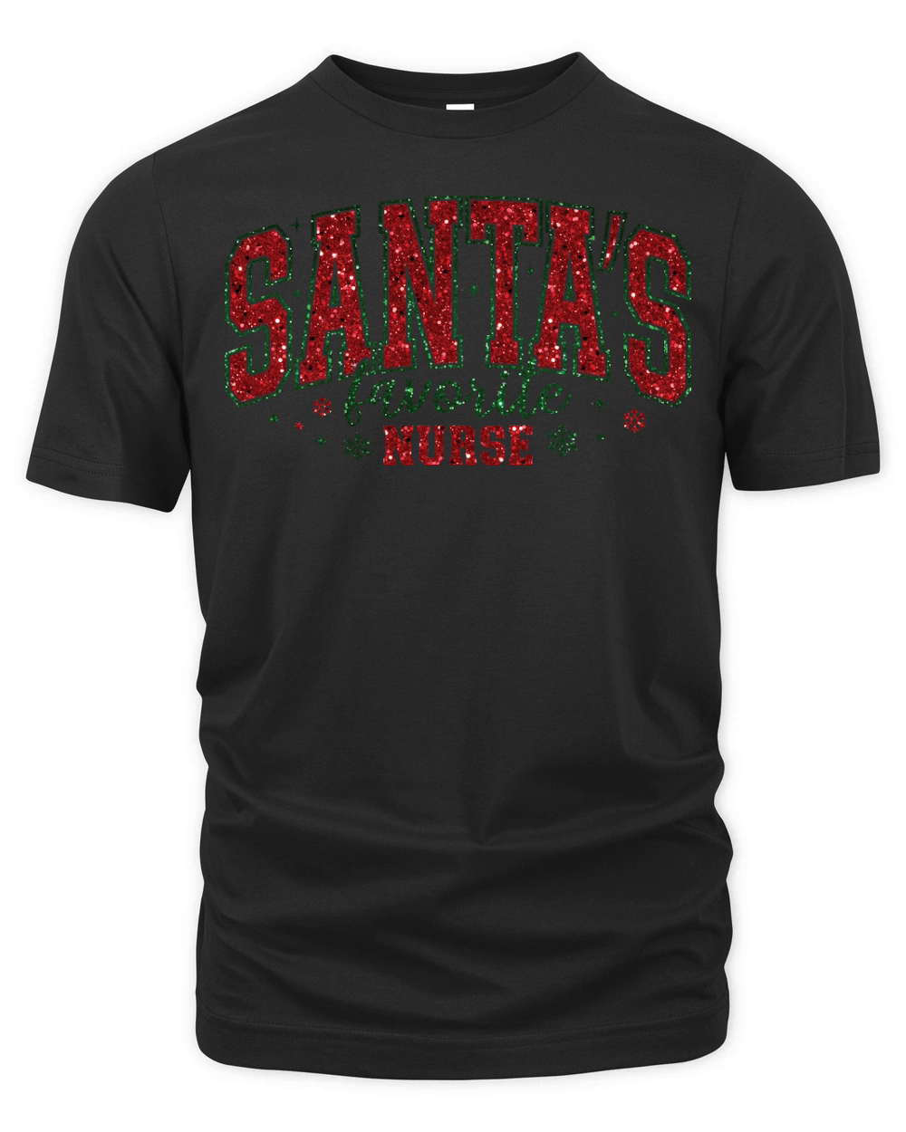 Santas Favorite Nurse 02 Organic Unisex T-shirt
