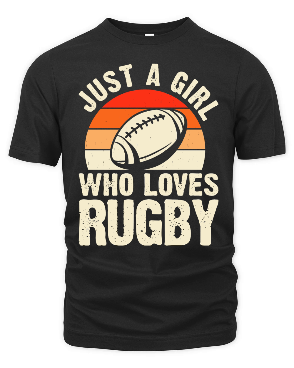 Vintage Rugby Player just a girl who loves rugby Organic Unisex T-shirt