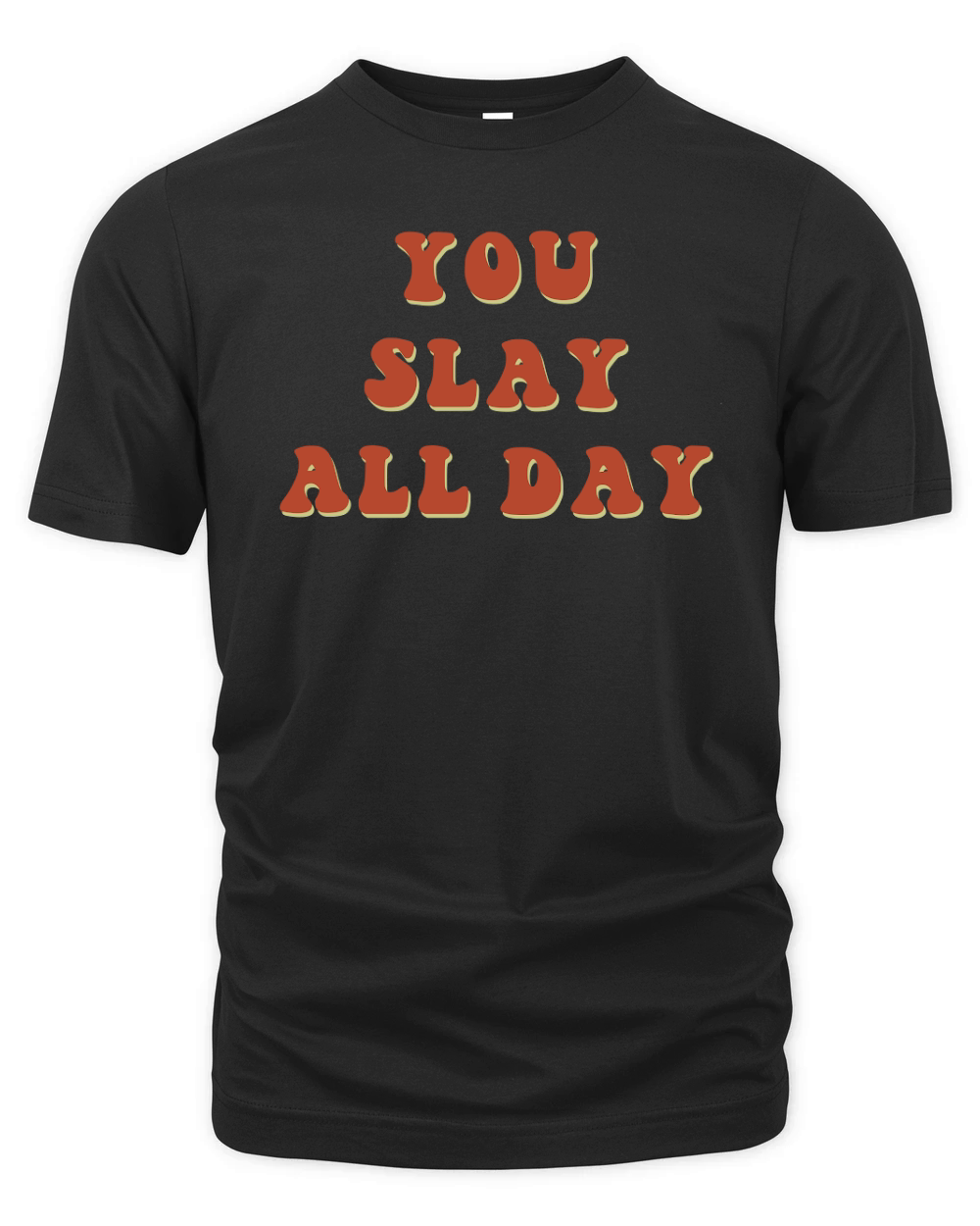 You Slay All Day Retro Red Organic Unisex T-shirt