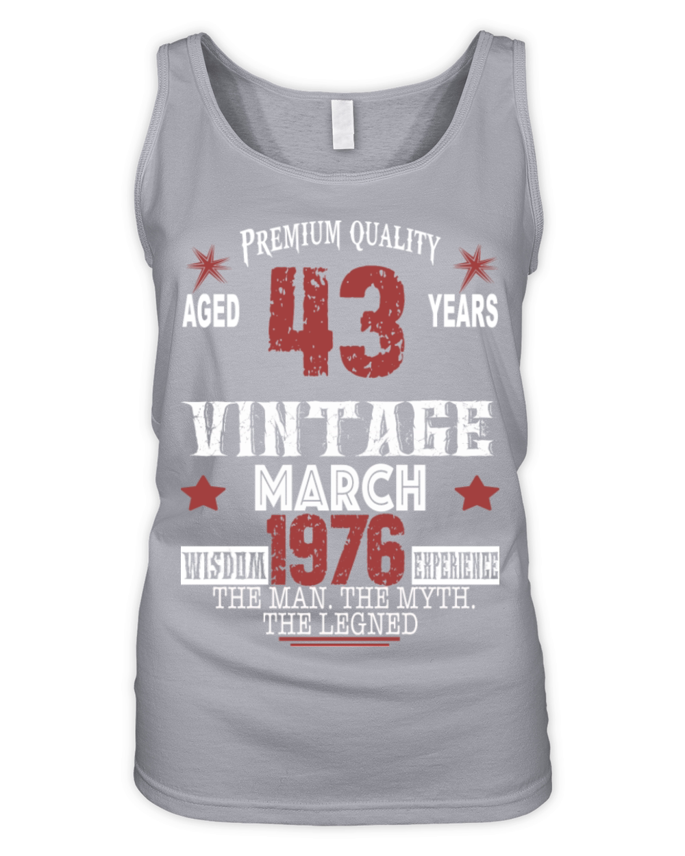 are born in march 1976 Organic Women's Tank Top
