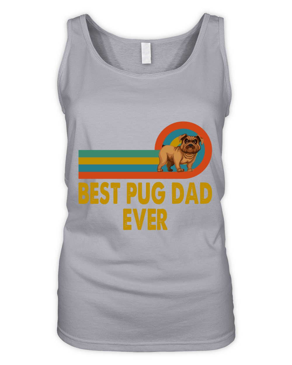 Best Pug Dad Ever Organic Women's Tank Top