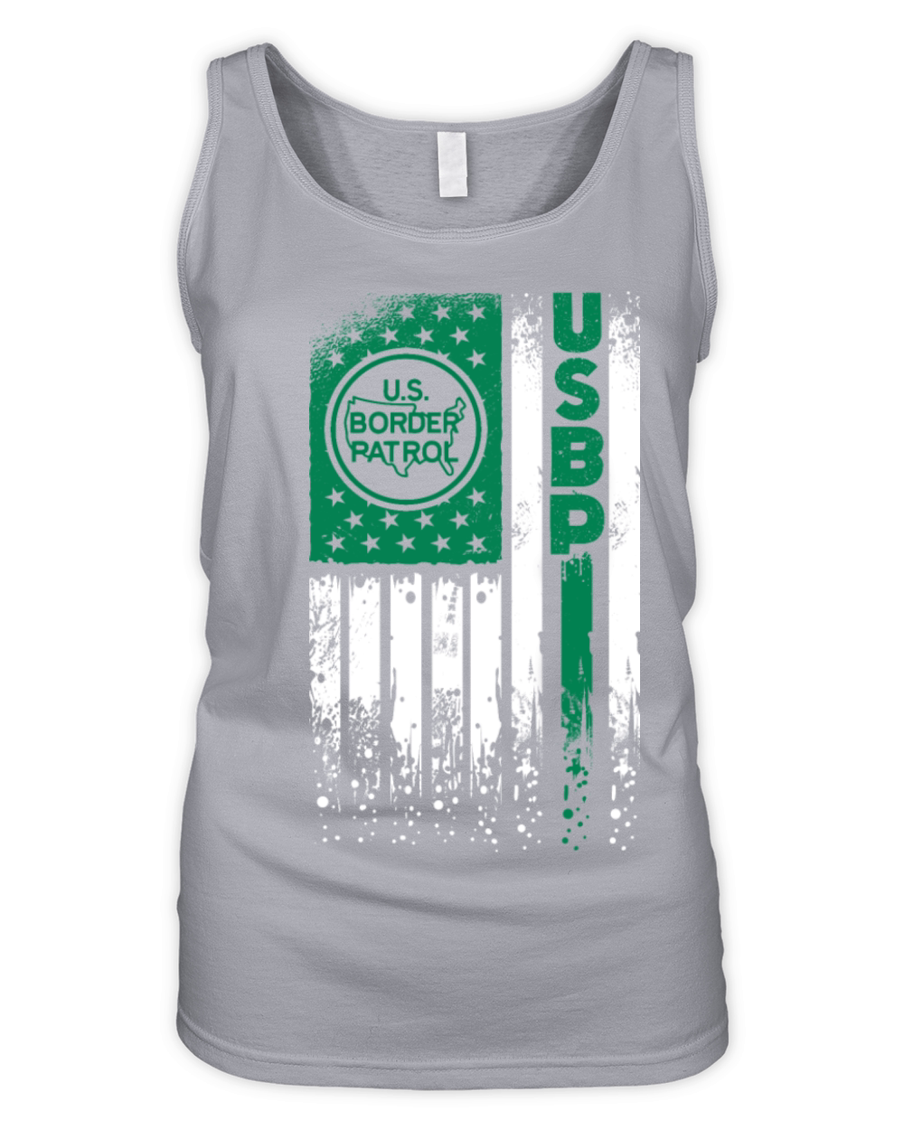 Border Patrol Agent Thin Green Line Organic Women's Tank Top