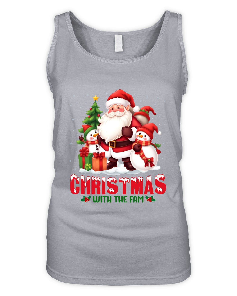 Christmas with the Fam Organic Women's Tank Top