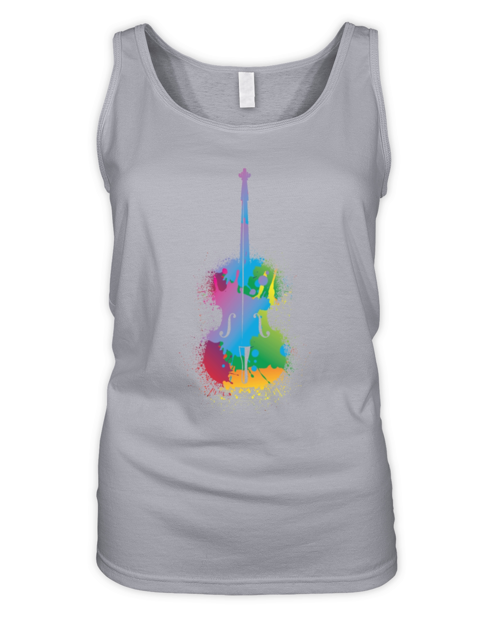 Colorful Cello Retro Music Lover Cellist Organic Women's Tank Top