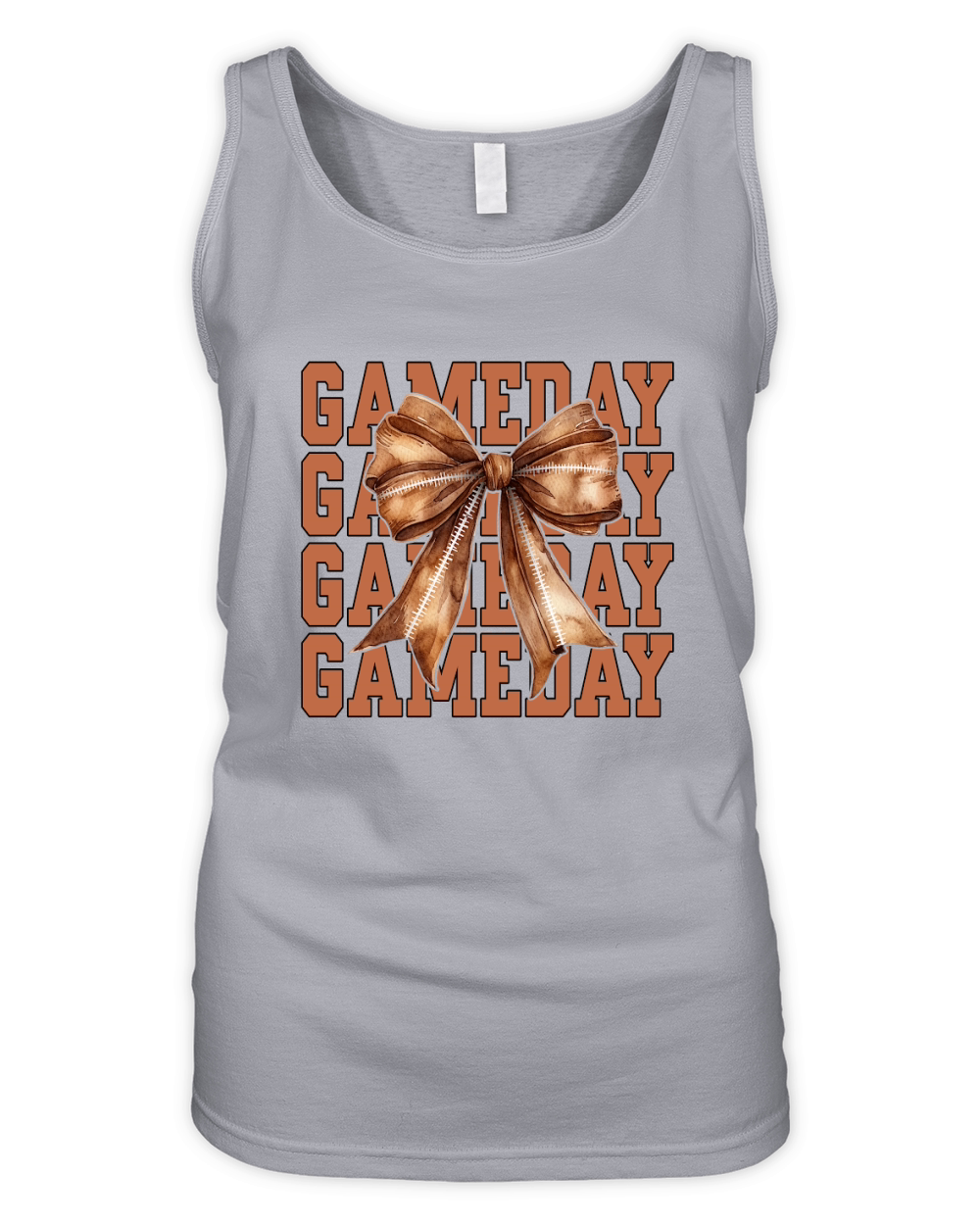 Game Day Coquette Football 7 Organic Women's Tank Top