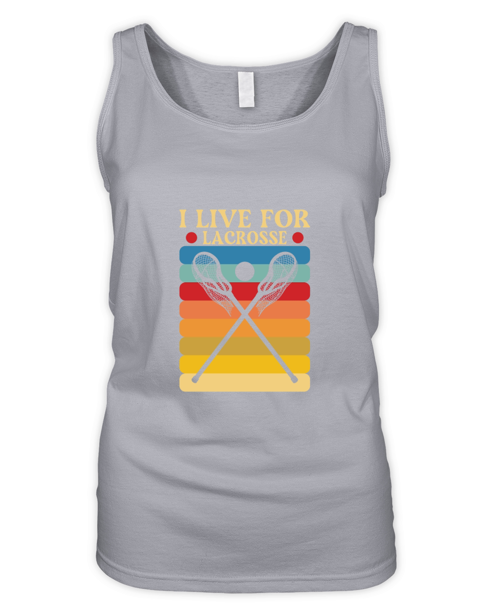 I Live For Lacrosse Organic Women's Tank Top
